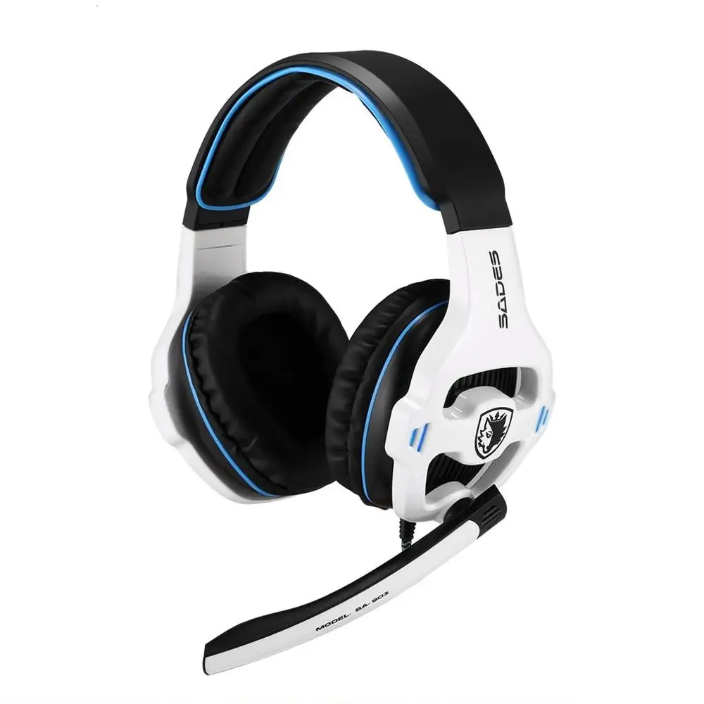 

SA903 7.1 Surround Sound USB PC Stereo Noise-Canceling Gaming Headset High Sensitivity Volume-Control with Mic LED Light