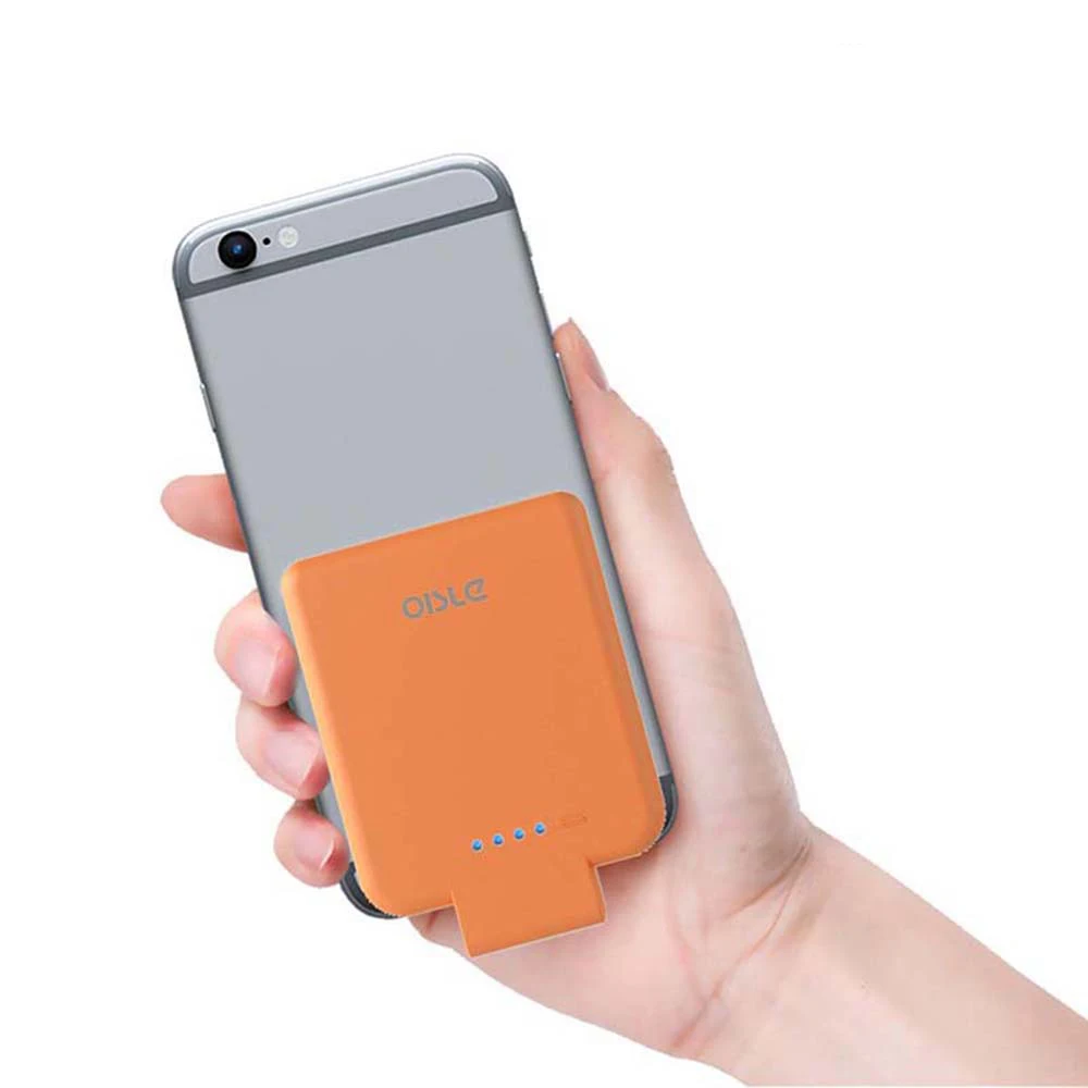 

2800Mah Cute Inserted Power Bank with Qi wireless receiver For iPhone 6 7 8 /S X XR mini integrated Battery Charger Case