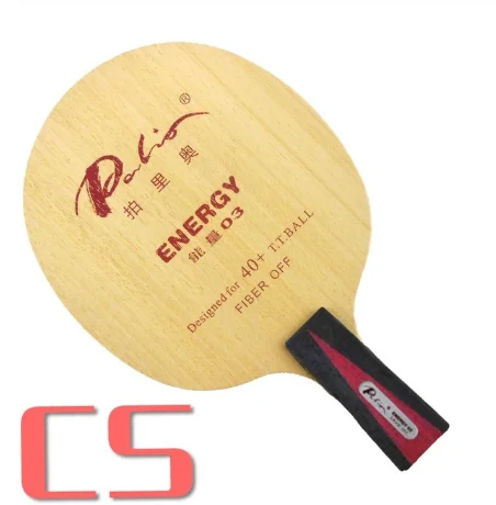 CS short handle Palio ENERGY 03(ENERGY 03, ENERGY-03) 5 деревянных+ 4 фибровых лезвия для настольного тенниса для ракетки для пинг-понга - Цвет: CS short handle