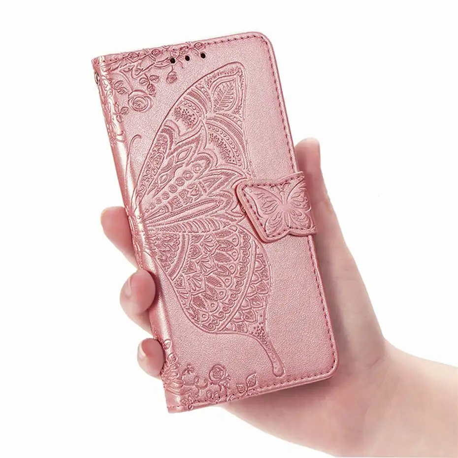 Чехол-книжка с 3D бабочкой для OPPO A5 K3 из искусственной кожи, чехол-бумажник, чехол для телефона OPPO A5 OPPOA5 K3, чехол