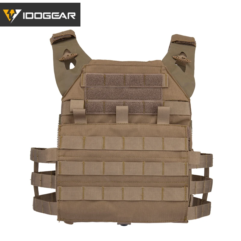 IDOGEAR JPC 2,0 тактический жилет страйкбол пластина Перевозчик MOLLE Body Armor военный 500D Нейлон тактическая армейская пластина Перевозчик 3312 - Цвет: Coyote Brown