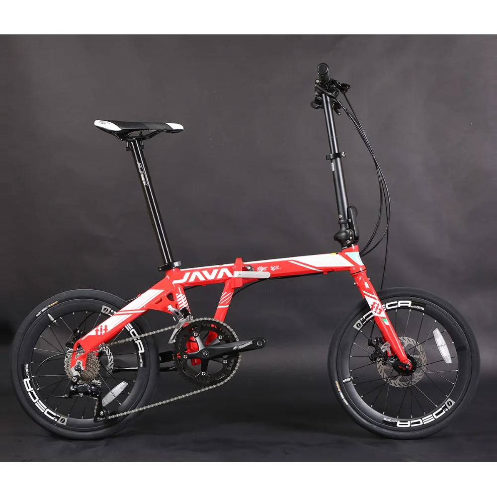 FIT-18-D Алюминиевый взрослый складной велосипед 2" 406 колеса 18 скоростей механический дисковый тормоз складной Uniex городской велосипед