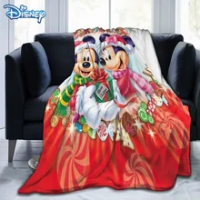 Couverture Disney Mickey en peluche pour enfants et adultes, couvre lit d'hiver, cadeau de noël 