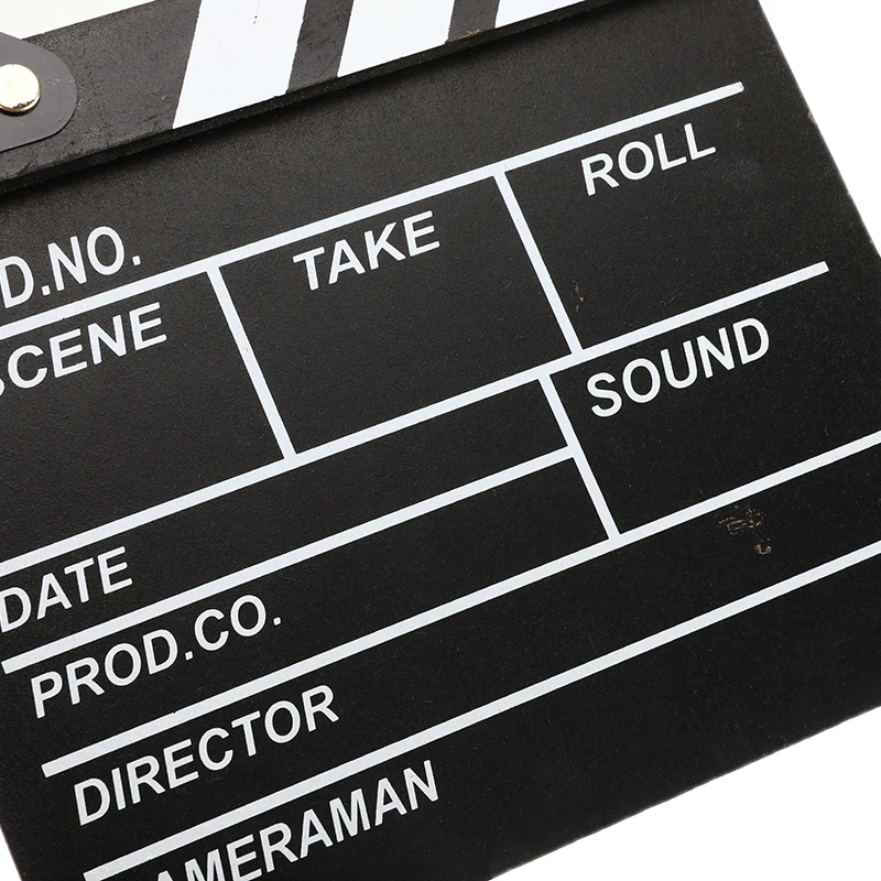 20*20 см Хлопушка Clapperboard акриловая сухая стереть телевизионный фильм пленка Акция грифельная доска хлоп ручной работы вырезанная Опора черный