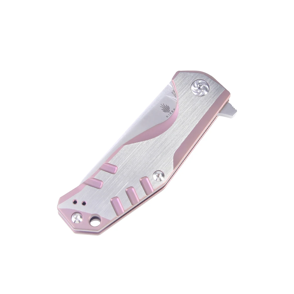 Kizer охотничий нож для выживания KI4461A2 розовый нож высокого качества тактические инструменты для улицы