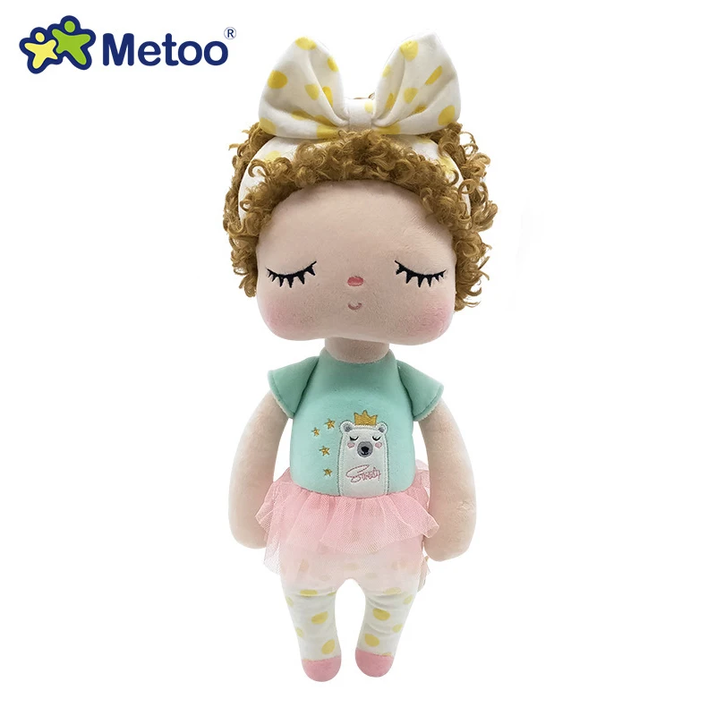 Original Metoo Doll Plush Toys Girls Baby Kawaii Curly Hair Angela Kids Children Christmas Birthday Gift plush dolls