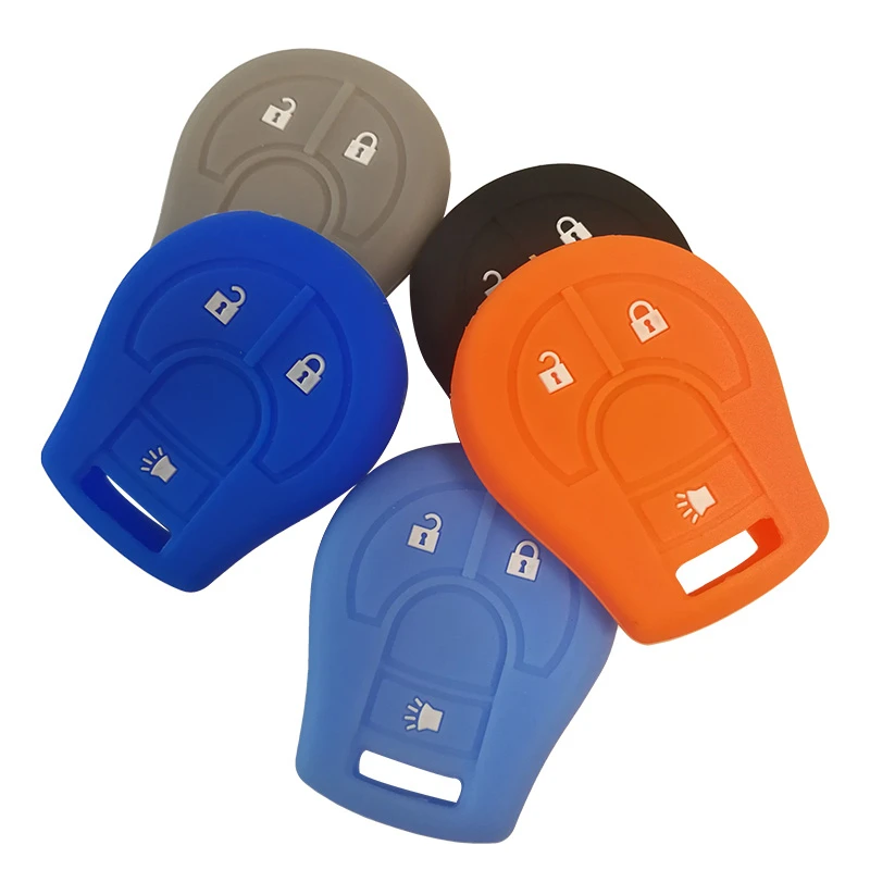 

Silica Gel Key Case Cover For Nissan March Tiida Altima Armada Cube Juke Pathfinder Rogue Sentra Cover For Alarm Case For Keys