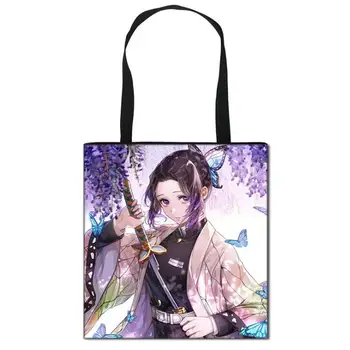 

Anime Demon Slayer Kimetsuno Yaiba Women Fashion Handbag Ladies Shopping Bag Teenager Girl Shoulder Bag For Travelling