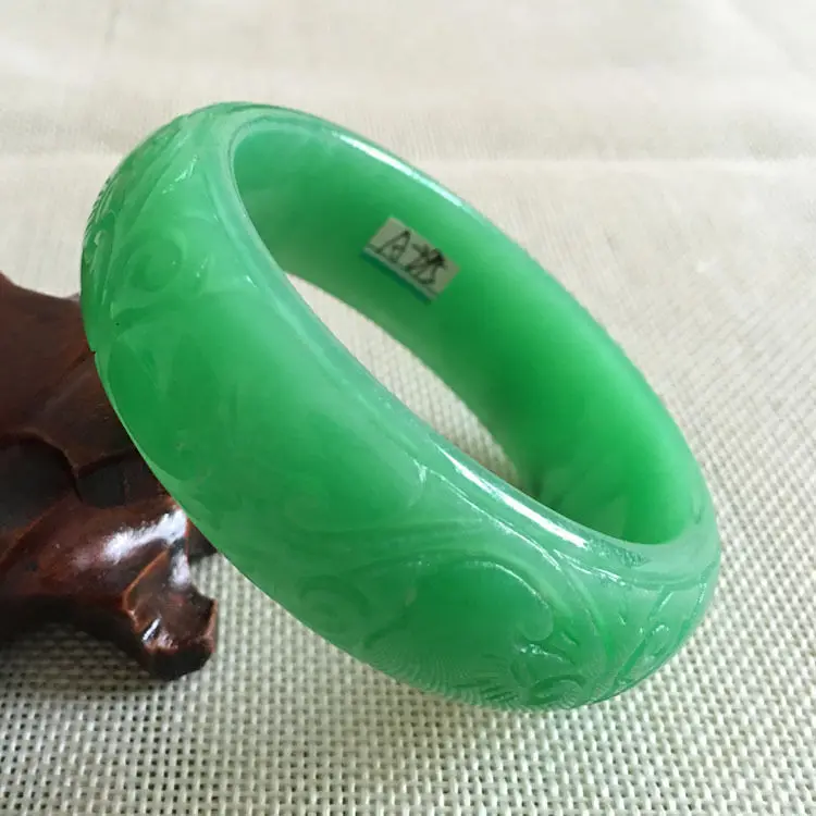 Chinese jade hand-carved bracelet beautiful 