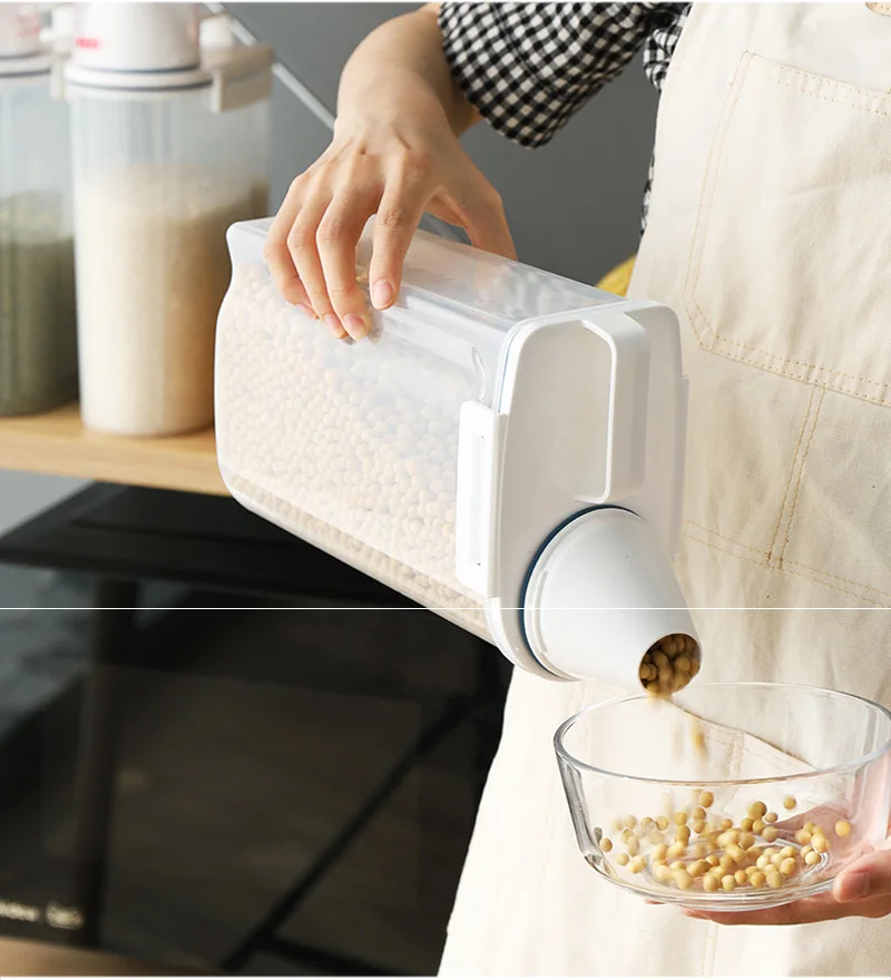 Cereal Grain Bean Rice Plastic Storage Container 2.5 Kg 5 01_05