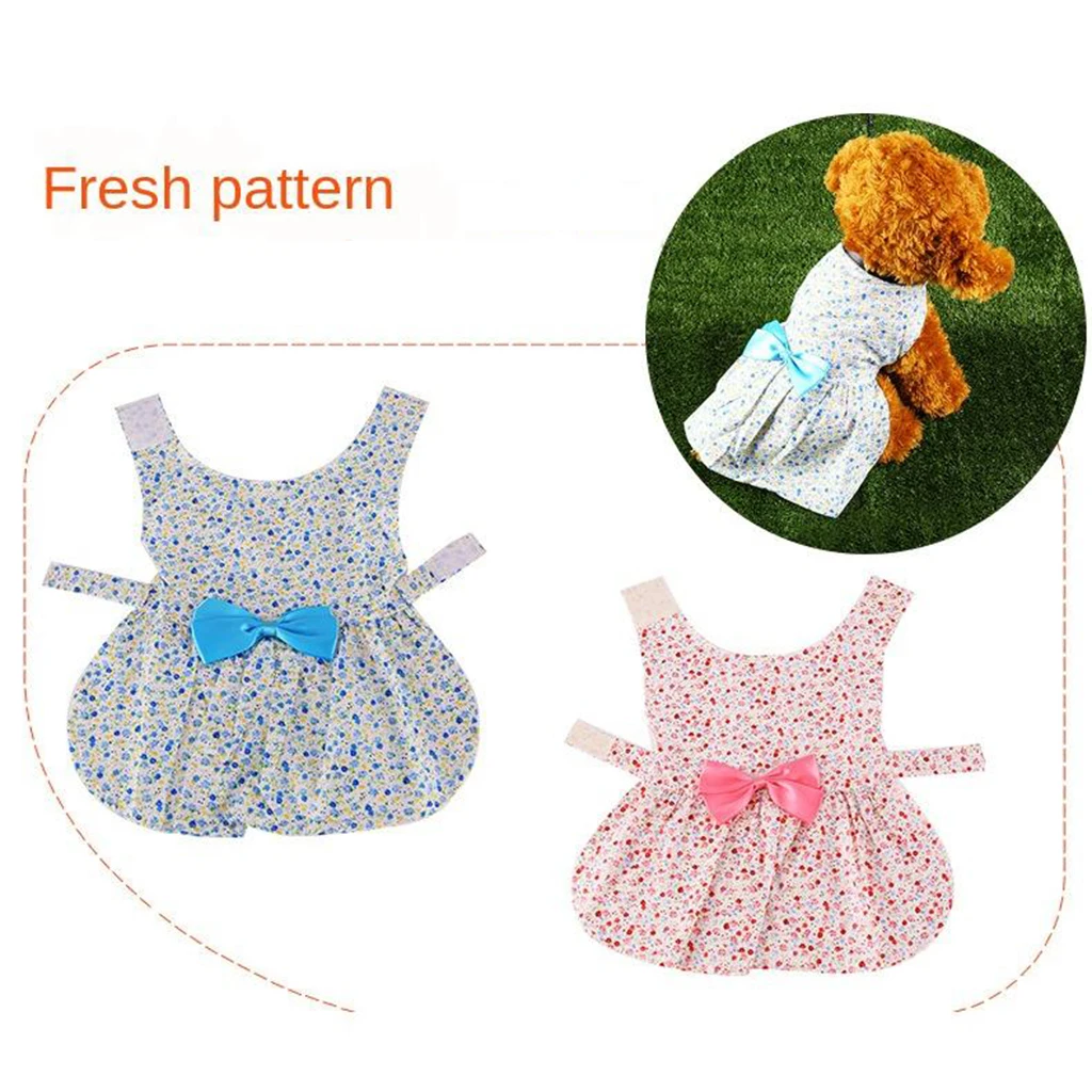 Pet Dress Skirt Clothes Autumn Spring Wedding Birthday Fancy Dress Outfit