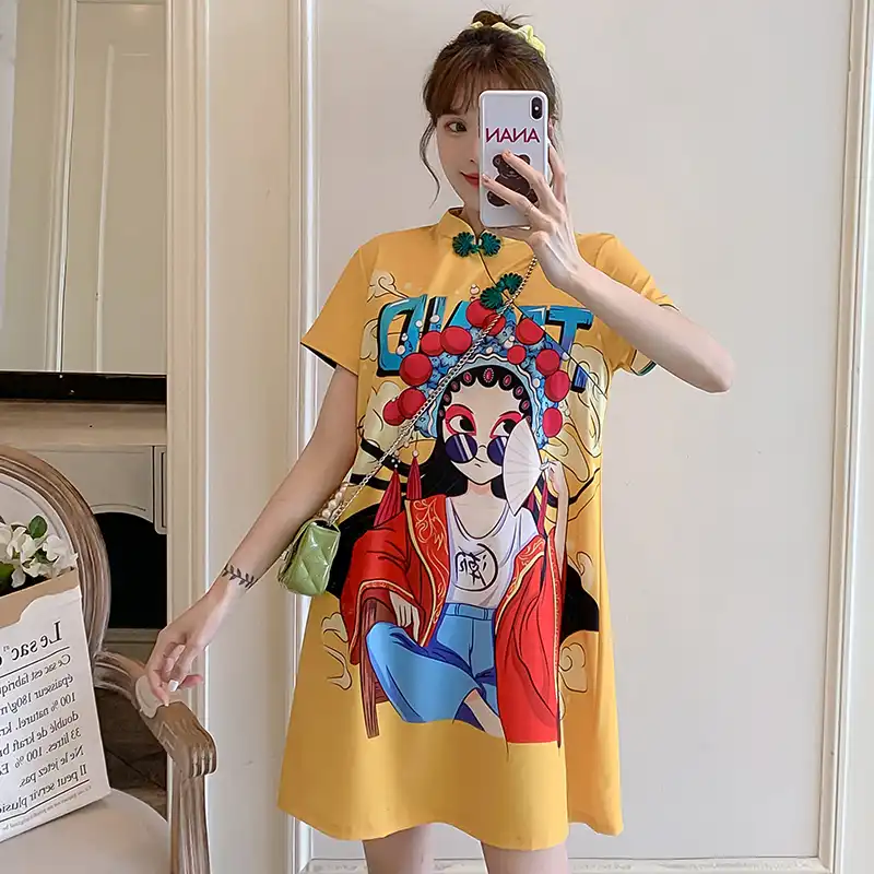 プラスサイズm 4xlファッショントレンド現代のチャイナドレス女性夏黄色 青の半袖袍繁体字中国語服 チャイナドレス Aliexpress プラスサイズm 4xlファッショントレンド現代のチャイナドレス女性夏黄色 青の半袖袍繁体字中国語服 チャイナドレス Aliexpress