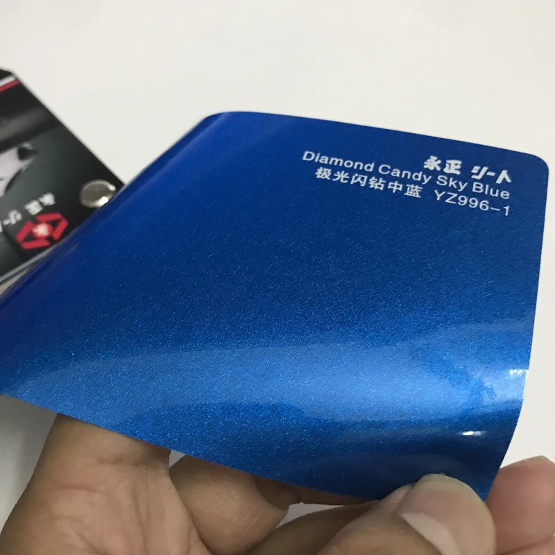 Blue Diamond Glitter Vinyl Wrap Sticker