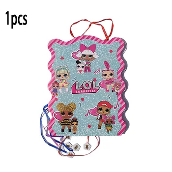 

1pcs Genuine LOL SURPRISE Dolls Theme Pinata Paper Folding Pinata Girls Kids Birthday Party Game Toy Party Decoration Supplies