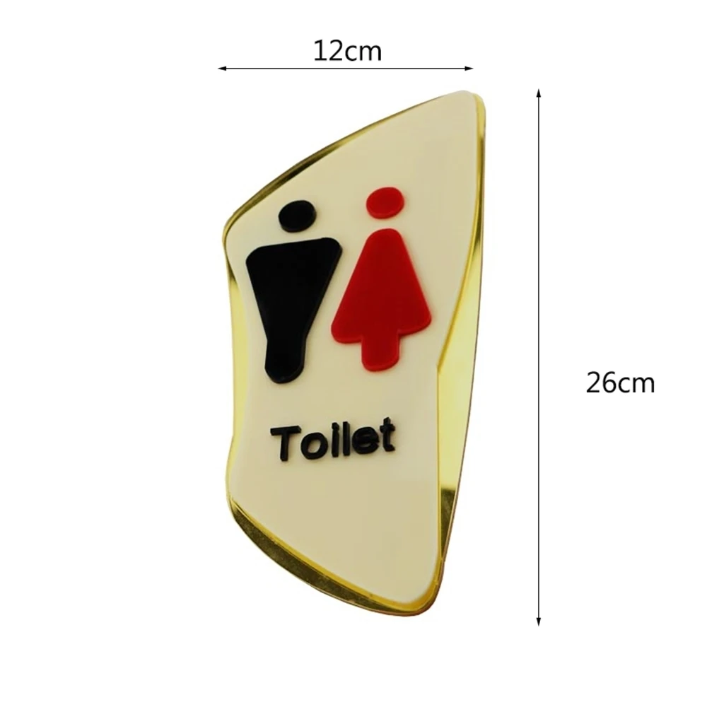 Bedroom Bathroom Door Signs Imitation Wood Toilet Sign House Number