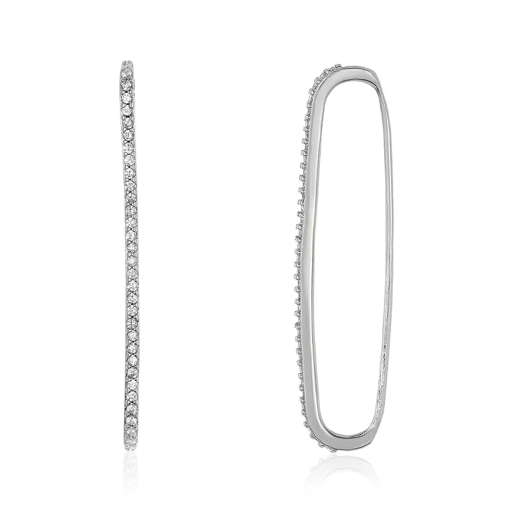 Altruist 925 Sterling Silver Pave EarBar EarCuff Ear Cuffs Earring No Piercing Clips Single Earring Fashion Crystal Jewelry - Окраска металла: Single 1pcs