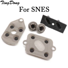 

TingDong For Nintendo SNES Super Nintendo Rubber Conductive Silicone Pads Buttons Repair Replacement 100sets/lot