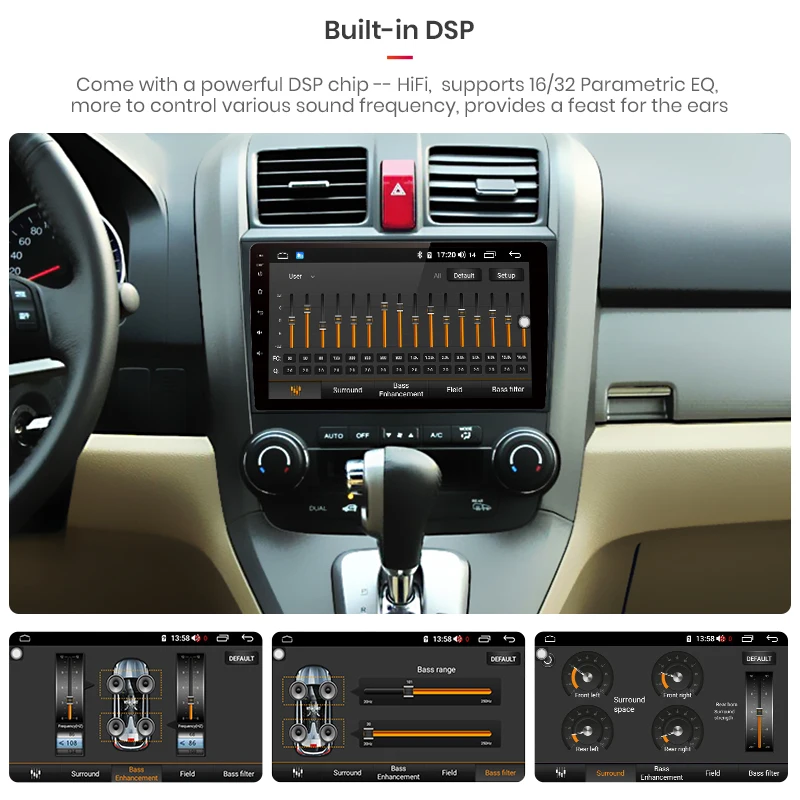 2G 64G sans Fil Carplay Android Autoradio 2 Din pour Honda CRV CR-V 3 2007-2011 avec Android Auto GPS Navi WiFi 9 Pouces Autoradio avec Mirror Link Bluetooth FM/RDS/EQ/Dab/OBD/DVR/SWC Caméra de Recul 2G 64G sans Fil Carplay Android Autoradio 2 Din pour Honda CRV CR-V 3 2007-2011 avec Android Auto GPS Navi WiFi 9 Pouces Autoradio avec Mirror Link Bluetooth FM/RDS/EQ/Dab/OBD/DVR/SWC Caméra de Recul