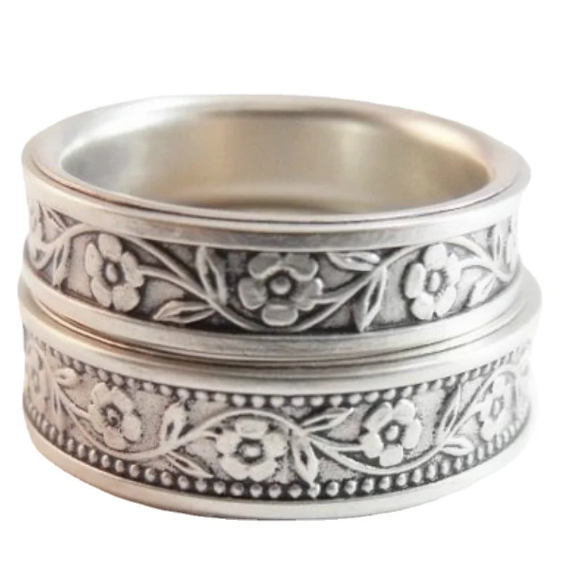 Couples Rings Finger Ring Wedding Rings Wedding Ring 2pcs Simple Fashionable Engagement Men And Women Size 6-11