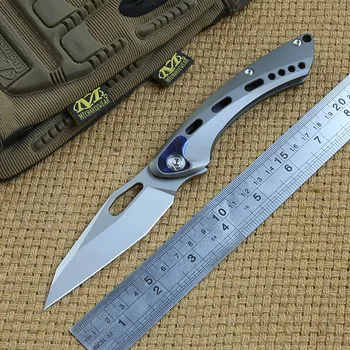 

CH original MARSZALEK Flipper folding knife S35VN Blade ball bearings Titanium handle camping pocket outdoor knives EDC tools