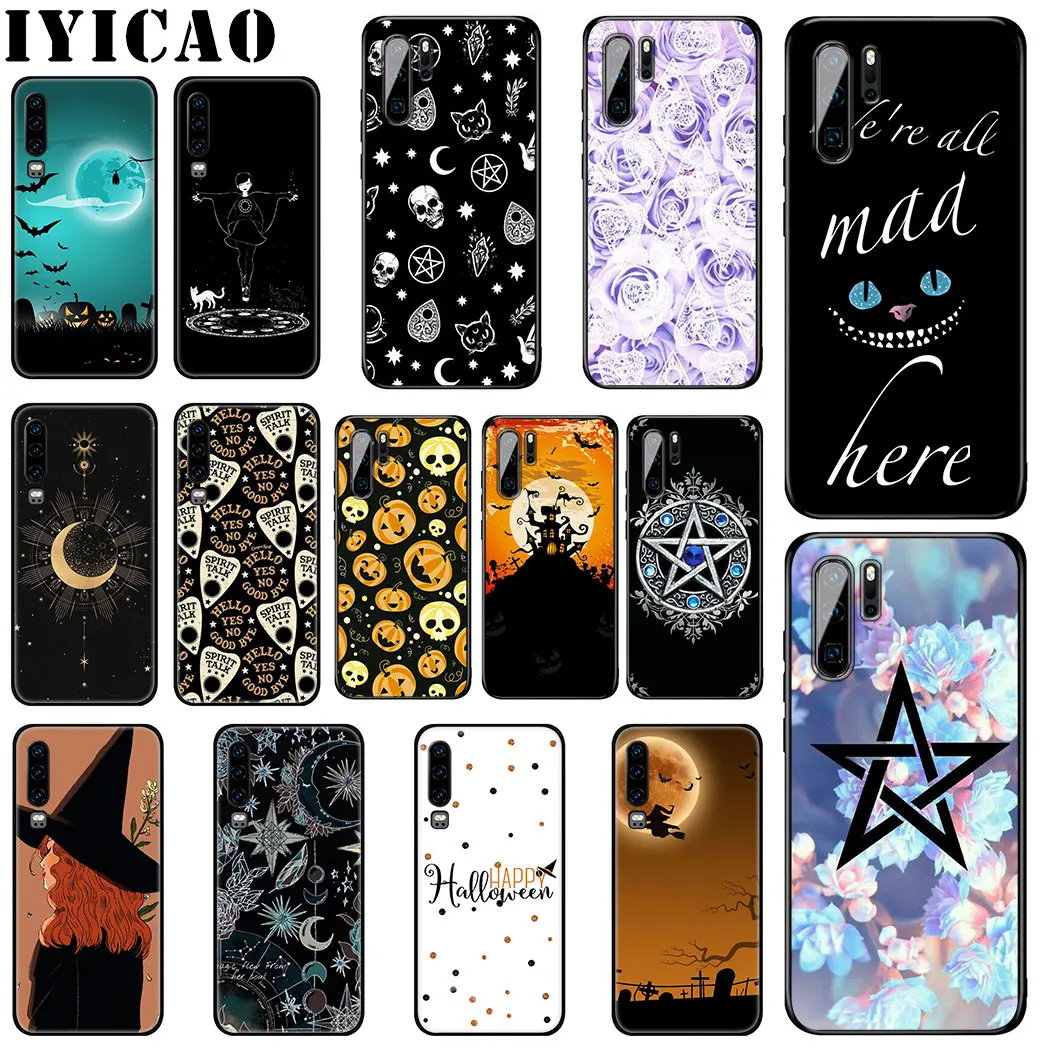 

IYICAO Halloween Magic witch Soft Silicone Case for Huawei P Smart Z Plus 2019 P30 P20 P10 Lite Pro Phone Case