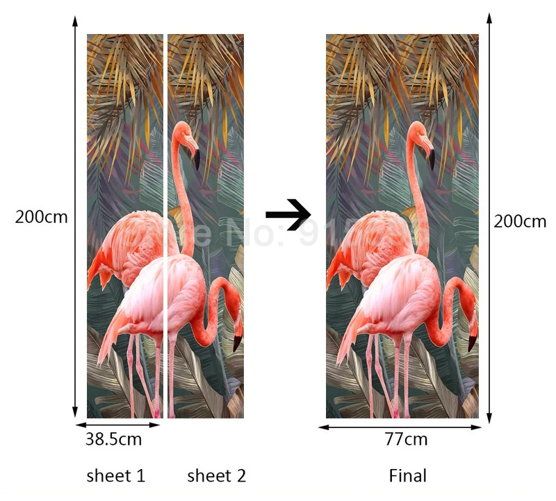 Adesivo de parede autoadesivo para porta, decalque