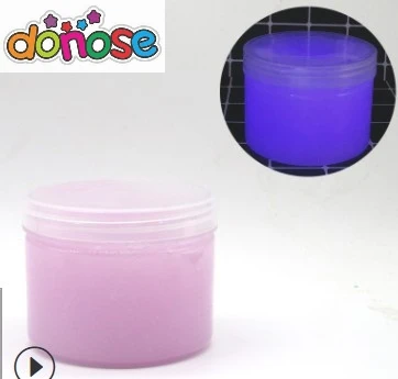 300ML PURPLE Горячая NoctilucenceCrystal слизь игрушки чистый мед слизь пчела полимерный инструмент для работы с глиной слизь клей грязь слизь шпатлевка DIY игрушка - Цвет: 300ML PURPLE