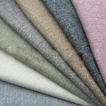 Ткань 1,5 см шерсть в елочку 40% шерсть 660 г двухцветная шерсть в елочку