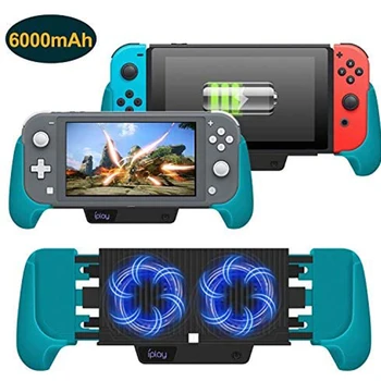 

Cooling Charging Grip for Nintendo Switch & Switch Lite 4 in 1 Accessories Works as Fan, Charger Grip and Foldable Stand