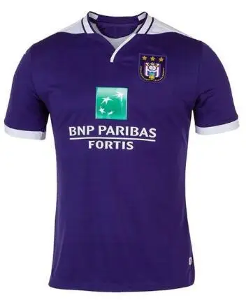Дышащая и быстросохнущая футболка Anderlecht для бега 19 20 рубашка Anderlecht - Цвет: Черный