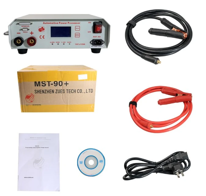 Regulador de voltaje y cargador Universal para batería de coche, estabilizador de potencia de codificación Ecu para Bmw, MST 90 +|Probador de batería de coche, cargador y herramientas de - AliExpress