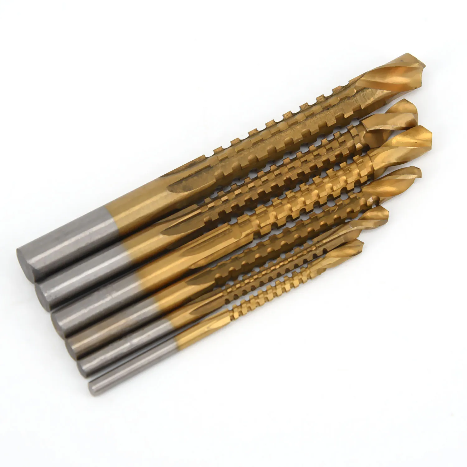 6PCS HSS Titanium Coated Drill Bit Set 3//4//5//6//6.5//8mm High Speed Steel