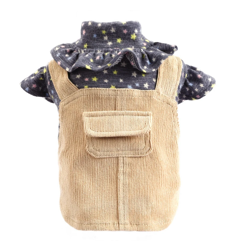 

Dog Clothing Coffee Back Belt Skirt Dog Skirt Princess Dog Coat Dog Clothes In Spring and Summer Pet Clothes Bulldog Dog Suit