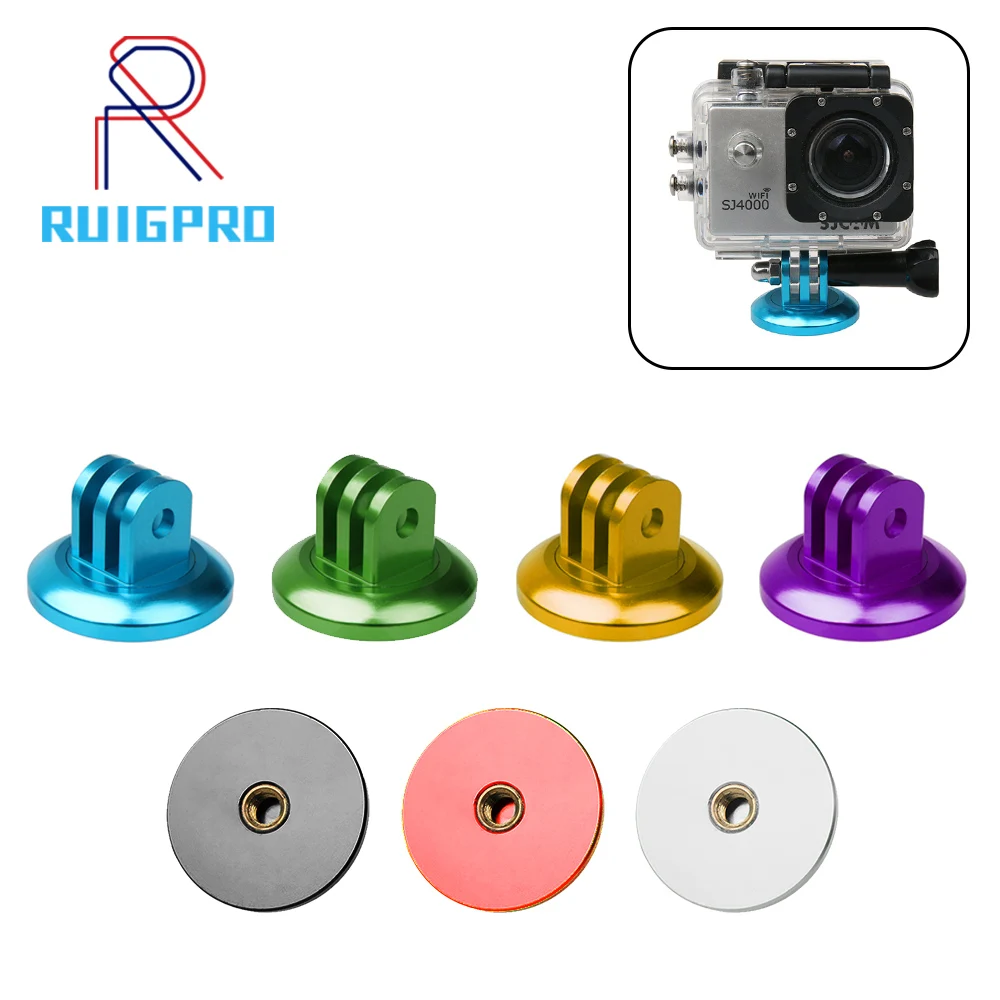 

Mayitr 1pc CNC 4 Colors Aluminum Alloy Tripod Mount Lightweight Digital Camera Base Adapter For GoPro Camera