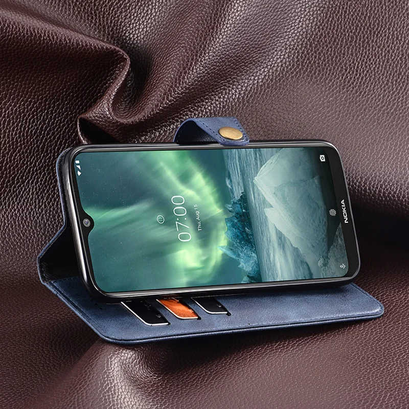 Деловой кожаный чехол для Nokia 6,2 чехол Роскошный винтажный откидной Чехол-кошелек для Nokia 6,2 TA-1198 TA-1200 Ретро Чехол 6,3 дюйма