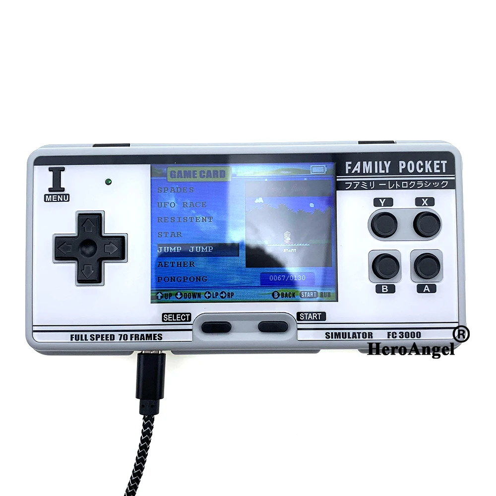 2021 Handheld Game Console Video Gaming Console with 4000+ Retro Games 10 Simulator FC 3000 Pocket Game Player IPS Screen