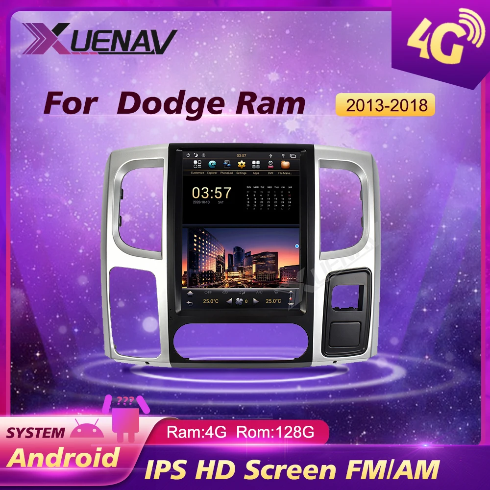 Автомагнитола для Dodge RAM 1500 2009- 2019 поддержка загрузки приложения Android и Google play store |