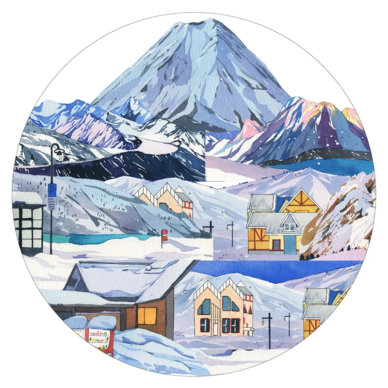 Клей для снежной погоды - Цвет: Snow scene 13cmX3m
