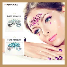 Стиль брови дрель акриловая Алмазная музыка фестиваль алмазные лица пастеры Canthus Популярные Европа и Америка Макияж лица St