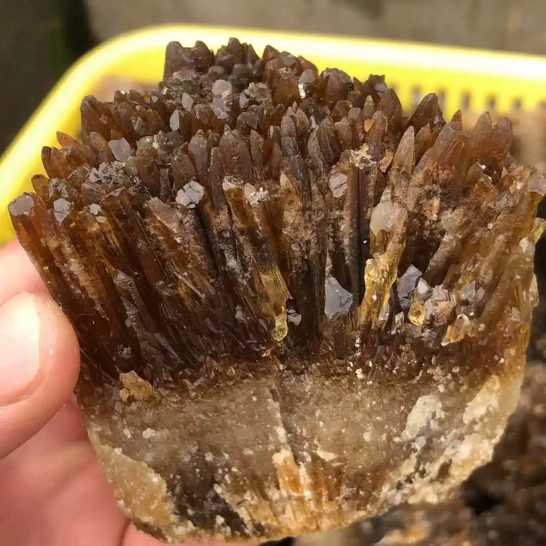 HOT!!!!Natural yellow amber calcite raw stone crystal gem collection of rough rock mineral specimens healing home decor | Дом и сад