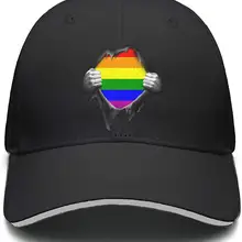 Gay Pride Радужный Флаг мужские милые регулируемые сетчатые уличные Хлопковые бейсболки шапки