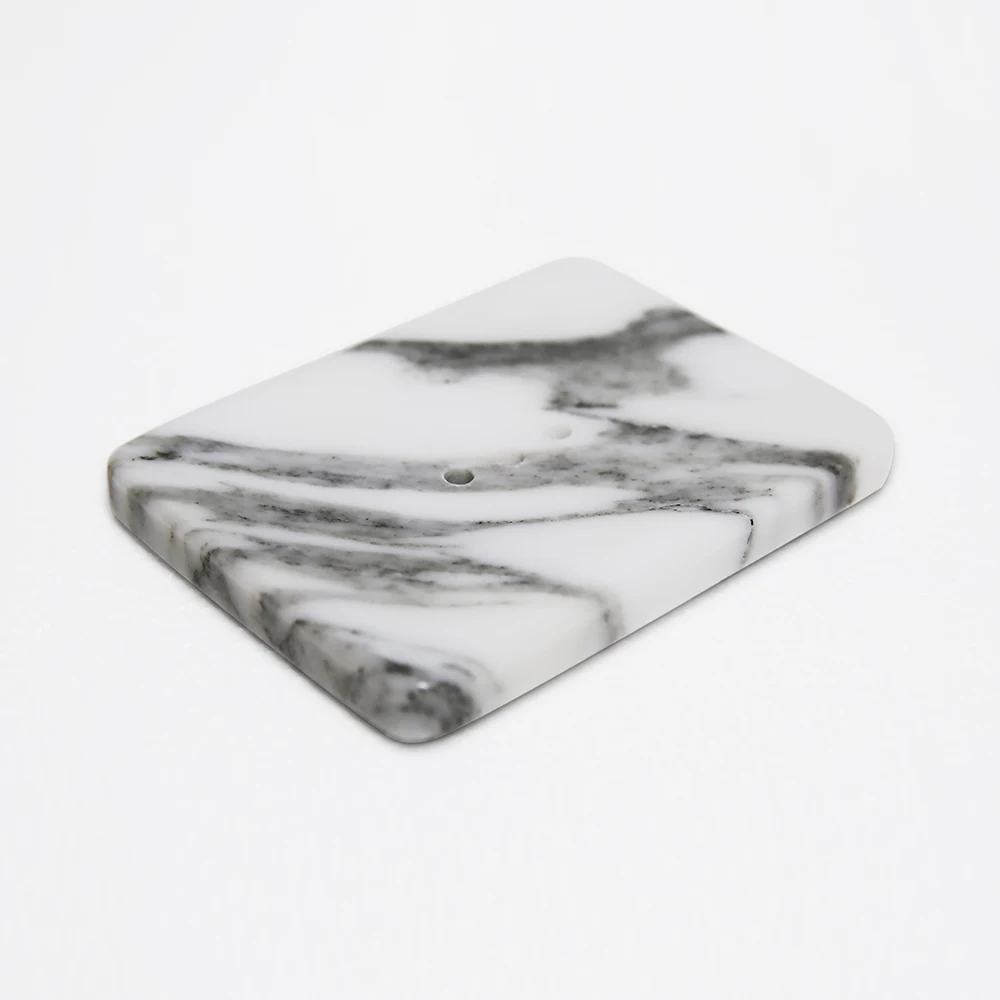 

Marble Soap Dish Small Tray Jewelry Ring Storage