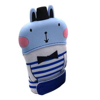 

2Pcs Cute Rabbit Baby Teething Glove Pacifier Glove Teether Mitten Wrapper Sound Teething Chewable Bead Newborn Toddler