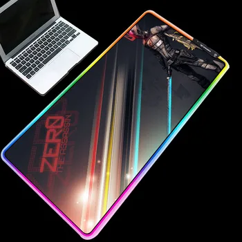 

ZSUXTC RGB Gaming Mouse Pad Zero Awesome Colorful Lighting Desk Mat for Keyboard PC Laptop Gamer Accessories 800x300/900x400mm