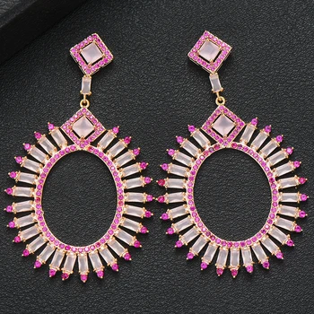 

GODKI Luxury Charms Dangle Earrings For Women Wedding Cubic Zircon Semi-Joias DUBAI Drop Earrings boucle d'oreille femme 2020