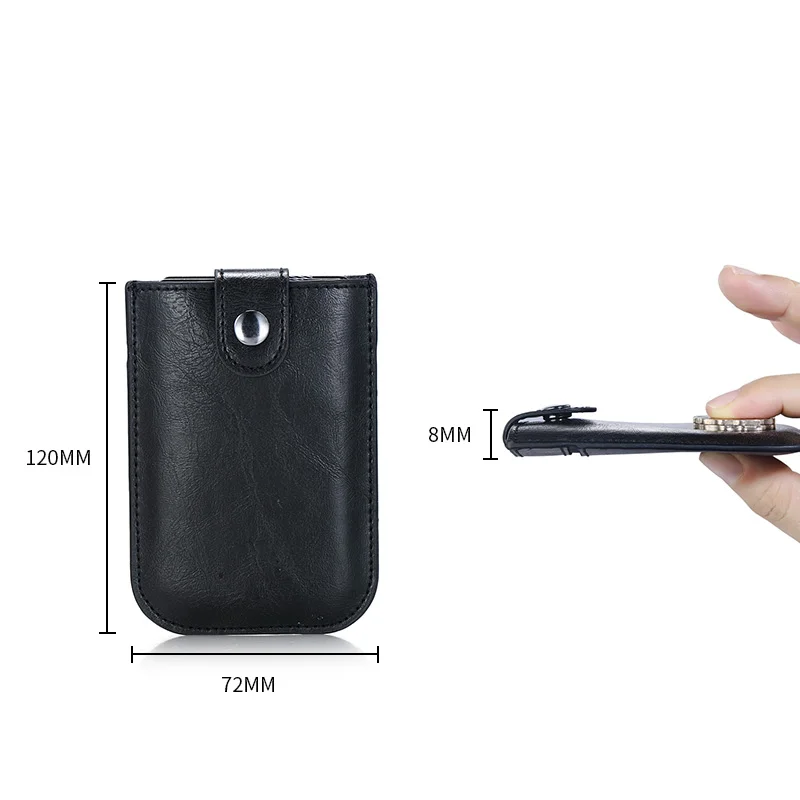 Hot Unisex Anti-theft RFID Credit Card Holder Man Luxury Pulled Design Card holder Women CardHolder Wallet Leather CardCover Wallet Card Holder Card Holder Credit Card Holder Credit Card Wallet Card Wallet