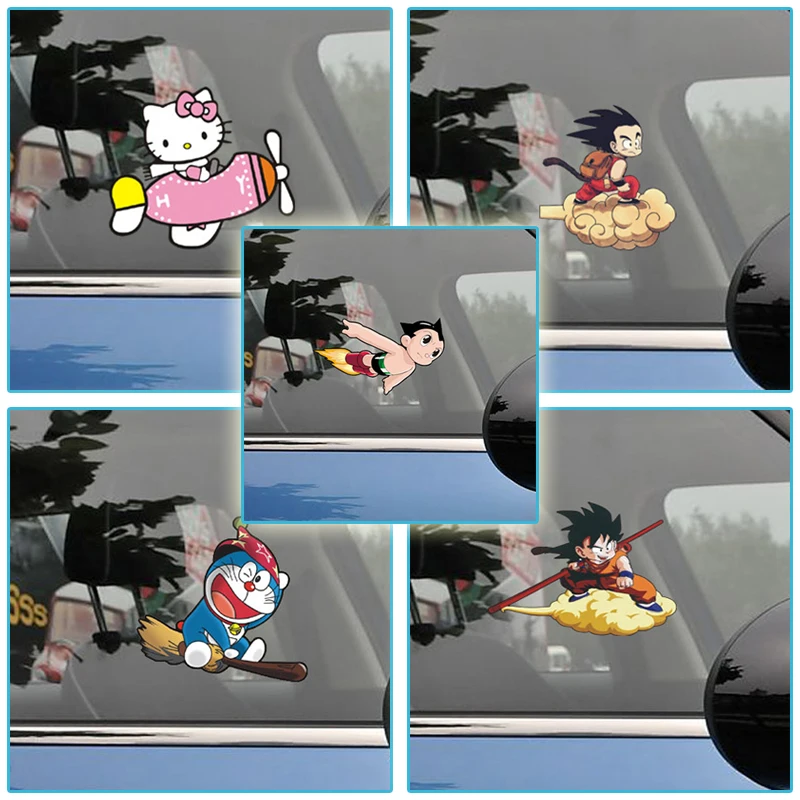 Pelly Piggy мультяшный автомобиль Stikcer стикер окна автомобиля Astro Doraemon Goku s прекрасный