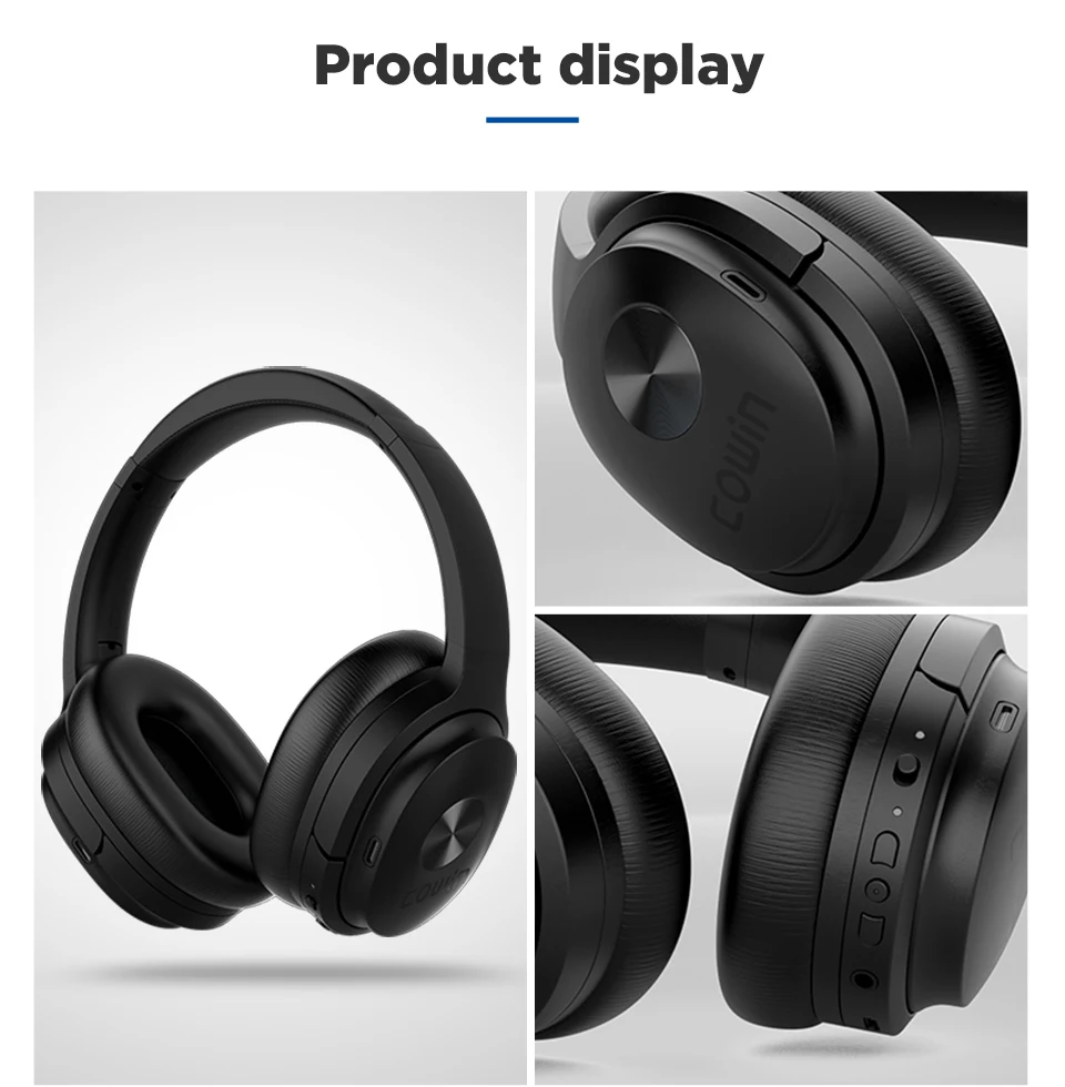 Cowin se7-ヘッドセット,Bluetooth経由のワイヤレス,アクティブ