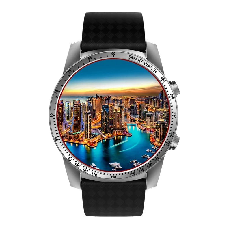 Hot!! KW99 Android 5.1 Smart Watch 3G MTK6580 8GB Bluetooth SIM WIFI Phone GPS Heart Rate Monitor Wearable Devices Black