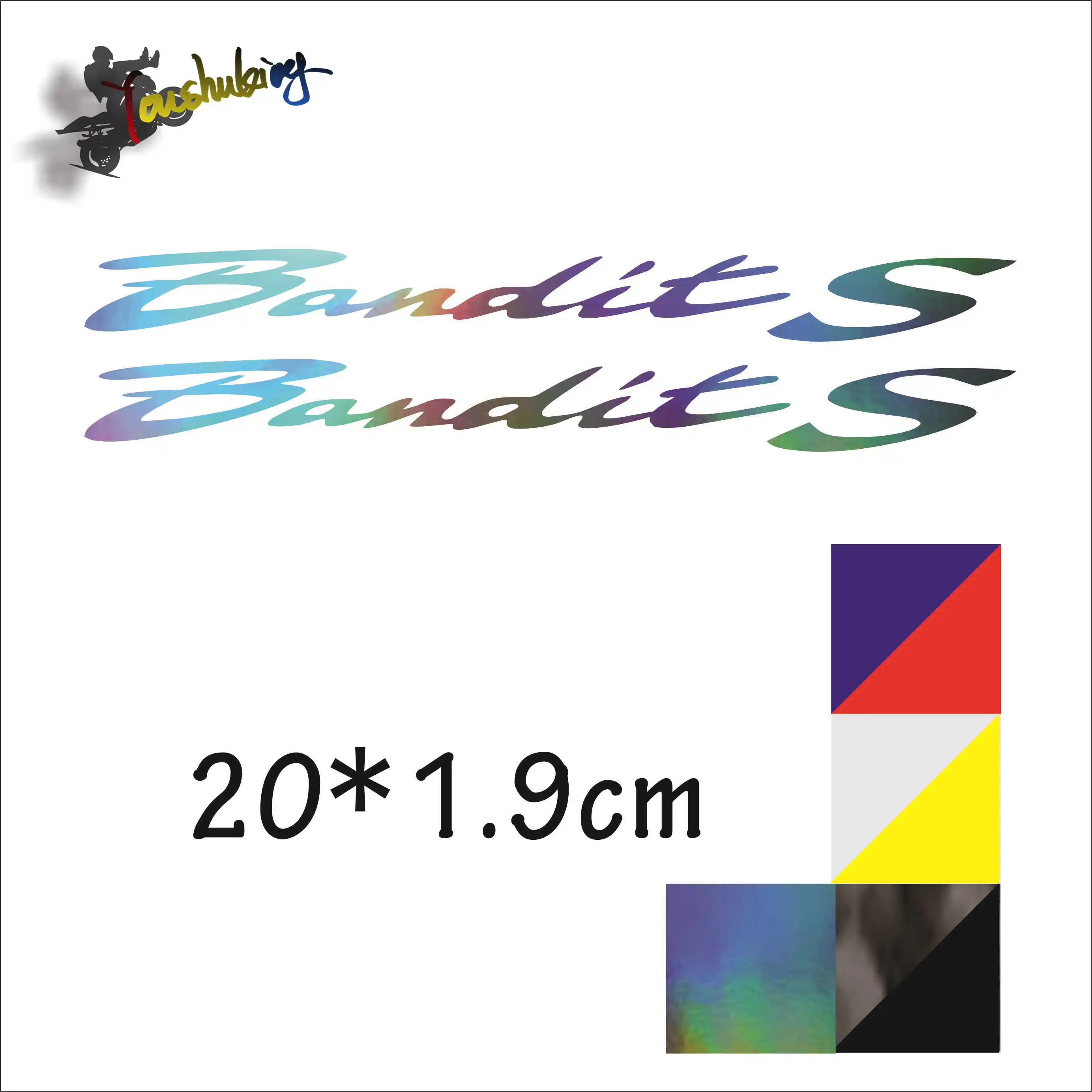

hot sale Motorcycle Carbon black laser color reflective sticker fit for Moto GP Rossi fit for bandits Car Stickers